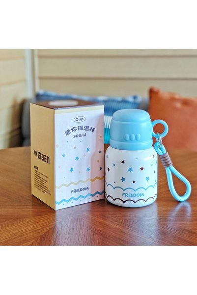 Generic 316 Stainless Steel Kids Insulated Star Dual Drink Flip Lid Straw