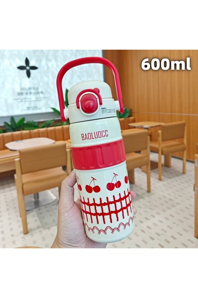 Generic كوب معزول حراريًا مصنوع من الفولاذ المقاوم للصدأ، بتصميم مزدوج للاستخ...