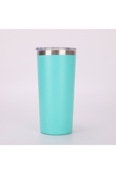 Generic كوب قهوة معزول بجدار مزدوج من الفولاذ المقاوم للصدأ 304 مع مصاصة، كوب...