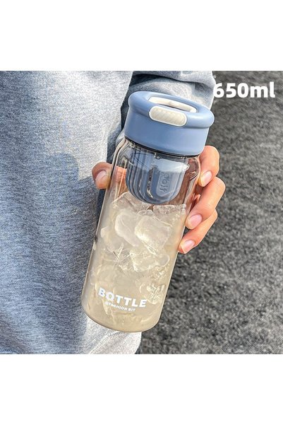 Generic Plastic Sports Water Cup with Tea Filter Student Portable Travel Tumbler