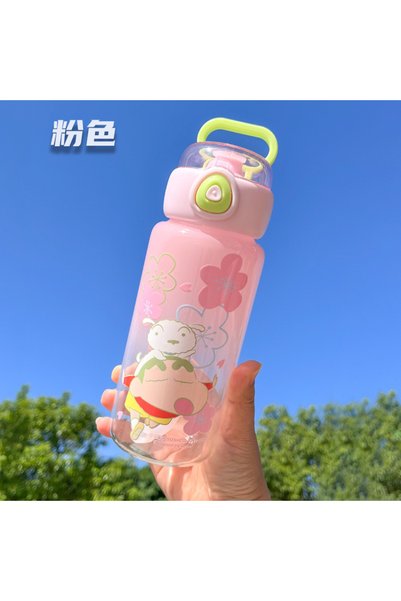Generic Glass Straw Water Cup Large Capacity Heat Resistant Student Tumbler