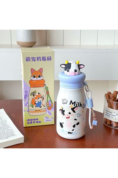 Generic Stainless Steel Insulated Cup Tea Filter Student Kids Straw Portable