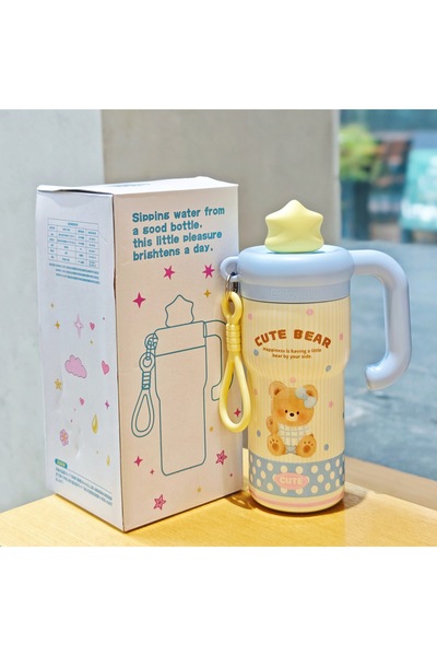 Generic Stainless Steel Insulated Straw Cup Handle Student Portable Travel