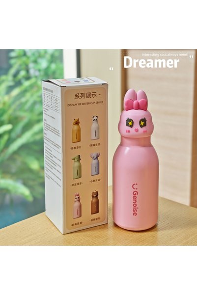 Generic Stainless Steel Vacuum Insulated Straw Cup Portable Travel Bottle