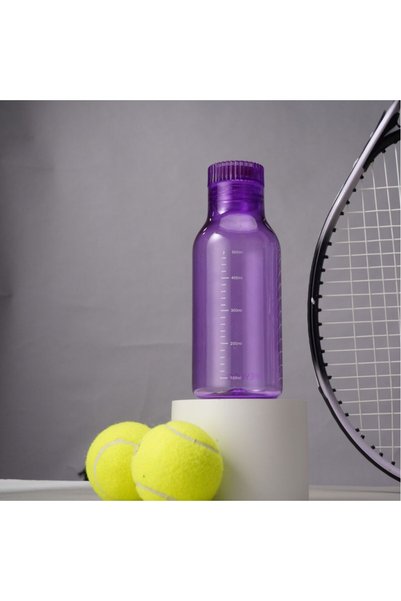 Generic Plastic Sports Water Bottle with Time Markings Student Shatterproof