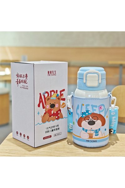 Generic كوب أطفال معزول حراريًا من الفولاذ المقاوم للصدأ مع غطاء وغطاء مزدوج ...