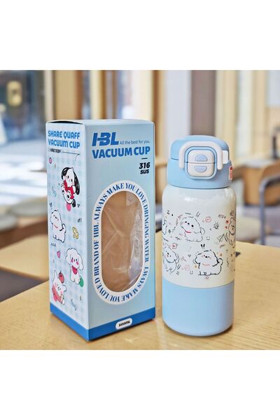 Generic Stainless Steel Kids Vacuum Insulated Straw Cup Student School Bottle