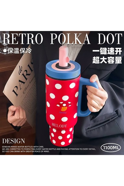 Generic 316 Stainless Steel Vacuum Insulated Tumbler 40oz Push Button Straw Cup