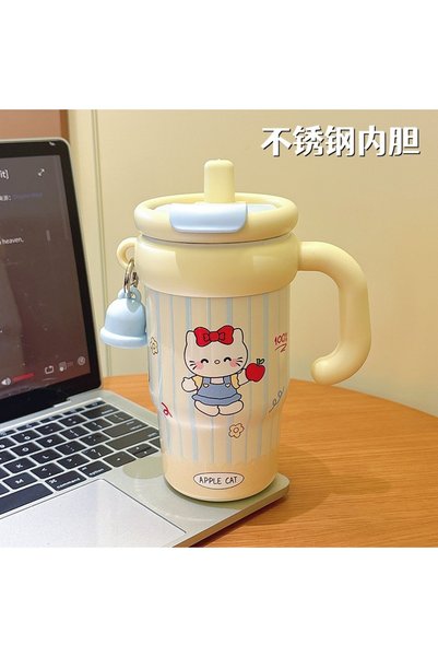 Generic Stainless Steel Vacuum Insulated Coffee Cup Ceramic Lined Office Tumbler