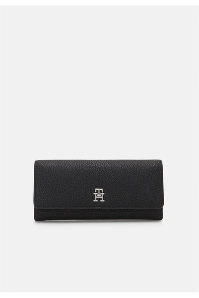 Tommy Hilfiger Portofel - Emblemă LRG cu clapetă (AW0AW-422-BDS) Femei