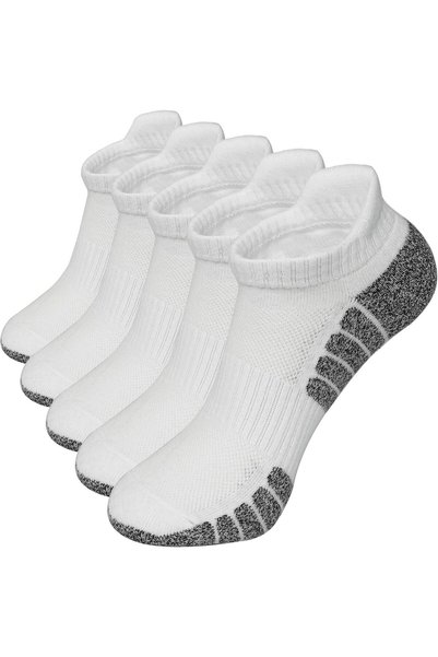GENERAL 5 Pairs Running Ankle Cotton Socks for Men Women