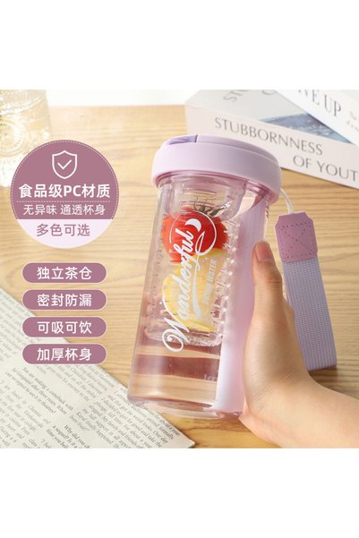 Generic Kids Plastic Straw Cup School Use Large Capacity Tea Cup