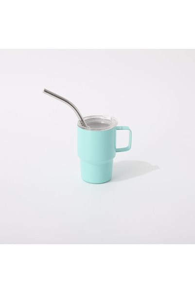 Generic Stainless Steel Straw Cup 3oz Mini Pocket Portable Water Bottle