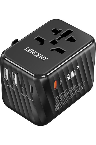 Generic Universal Travel Power Adapter, 30W International Wall Charger