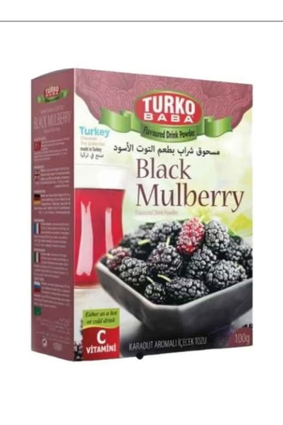 Turkobaba مسحوق شراب بطعم التوت الأسود 300 جرام