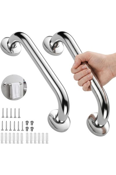 Generic 2 Pack Shower Grab Bar, Stainless Steel Bathroom Grab Bar, Shower Han...