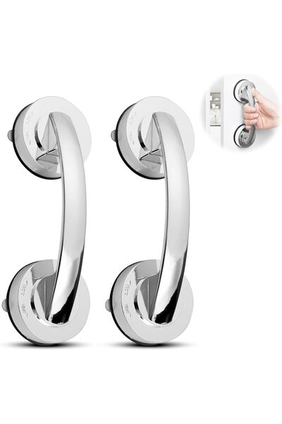 Generic Removable Suction Grab Rails – No-Drill Anti-Slip Bathroom Handles fo...