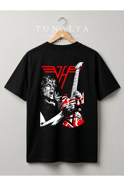 Grafftee Clothing Van Halen Printed Oversized Unisex T-Shirt