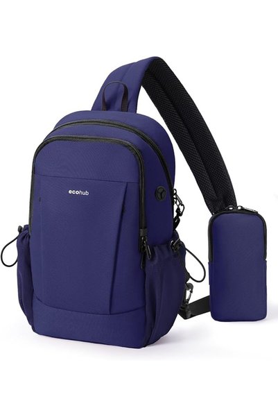 ECOHUB Anti-Theft Crossbody Bag Men Women, RFID Blocking Lightweight Sling Ba...