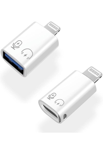 Generic Adapter for Lightning Male to USB C Female and USB - A Female OTG Con...