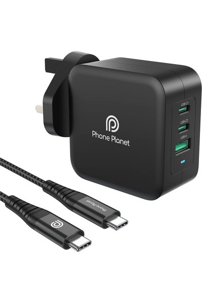 Generic 100W USB C Charger GaN Wall Charger Plug Fast Charger 3-Port PD&QC PP...