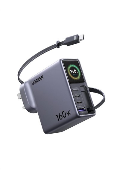 Generic Nexode Pro Type-C Smart Charger 160W with Retractable USB-C Cable