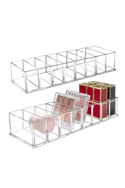 Seitop Detachable Cosmetic Organiser, 8 Compartments, Makeup Organiser, Acryl...