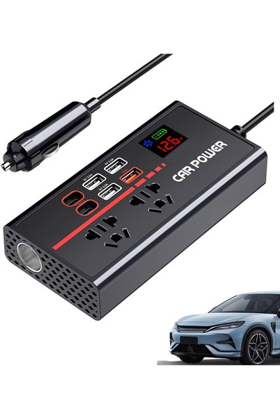 Generic Car Power Inverter,Dc 12/24V To 220V Ac Car Inverter,Multifunctional ...