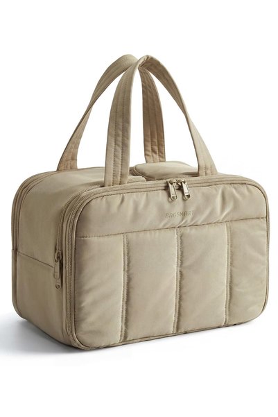 BAGSMART Travel Toiletry Bag, Inflated Toiletry Bag for Women, Lightweight Co...