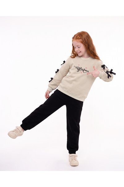 xjoy kids GIRLS' 2-PIECE 3-STRING TOP AND BOTTOM WINTER KIDS' SET