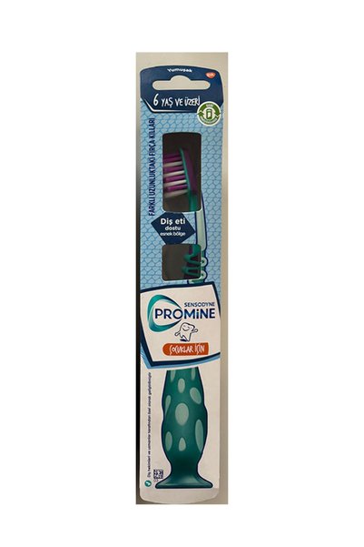 Sensodyne فرشاة أسنان ناعمة للأطفال من برومين، مناسبة للأطفال بعمر 6 سنوات فم...