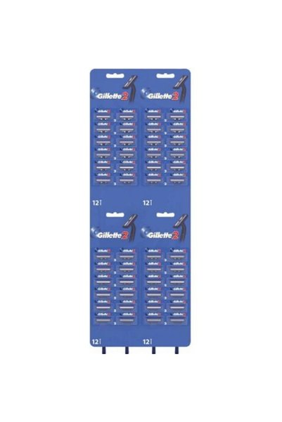 Gillette Set 48 bucati Aparat de Ras cu 2 Lame - Blue II Card