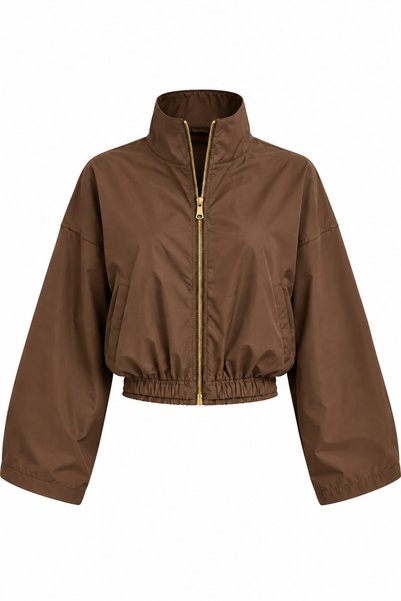 Laluvia Jachetă bomber maro din satin - 2y9663 - 51229