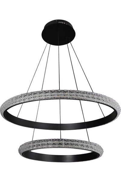 Generic Brand Najaf Modern 2 Rings 60*40 cm Black Lighting 3 Lights 95W