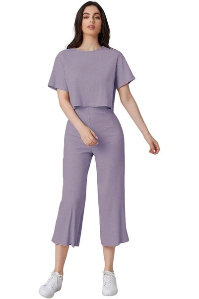 Generic Women's Ribbed A-Line Standard Length Co-Ord Set