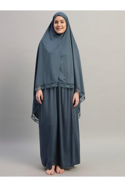 Generic Women's Two-Piece Islamic Prayer Dress – Jilbab Abaya Set, Modest Pra...