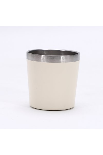 Generic كوب حليب معزول من الفولاذ المقاوم للصدأ 304، كوب صغير بجدار مزدوج معز...