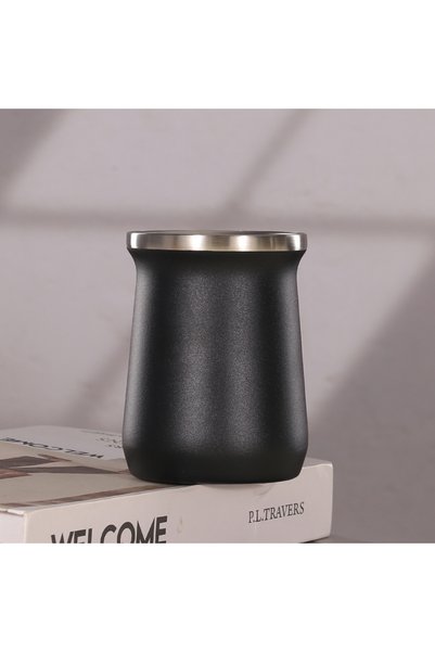 Generic كوب معزول من الفولاذ المقاوم للصدأ 304، كوب قهوة محمول بجدار مزدوج مع...