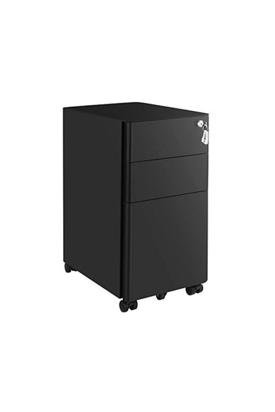 Talis Dulap mobil cu incuietoare, Talis, Negru, OFC030B01, 30 x 46 x 59 cm