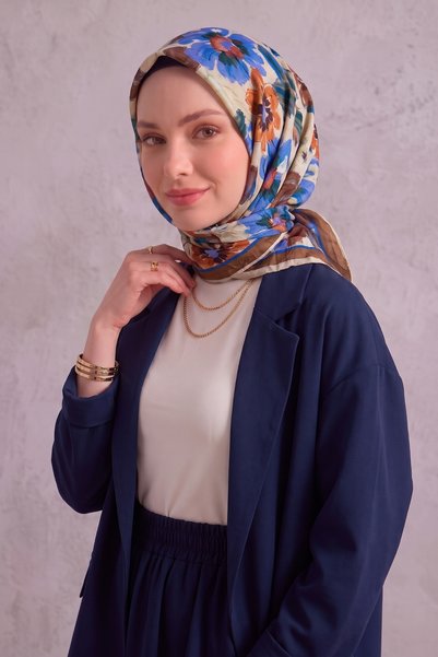 Eşarp Sokağı Patterned Bamboo Crash Scarf SPE-82