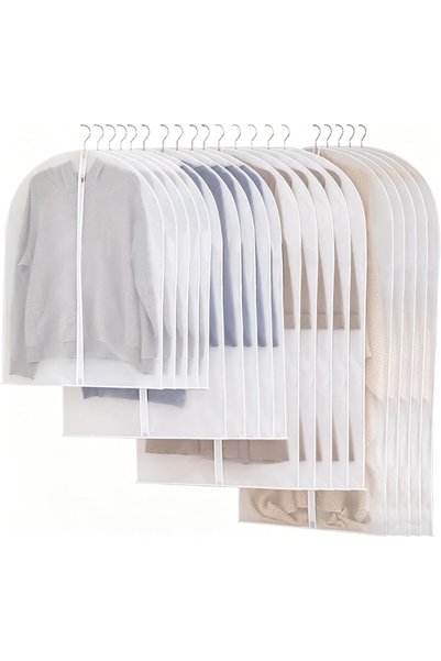 Generic Hanging Garment Bags 20 Packs, Dustproof Clothes Cover with Zipper Lo...
