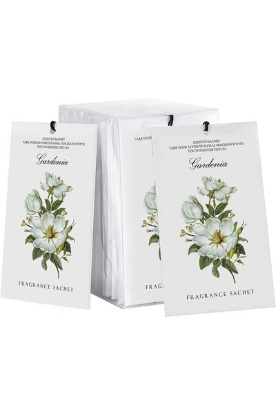 Generic Gardenia Sachet, 1Box/12Pcs, Scented Sachets Air Freshener for Drawer...