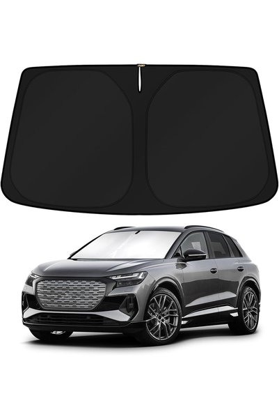 Generic Windshield Sun Shade for 2022-2024 2025 2026 Audi Q4 E-tron Etron Acc...