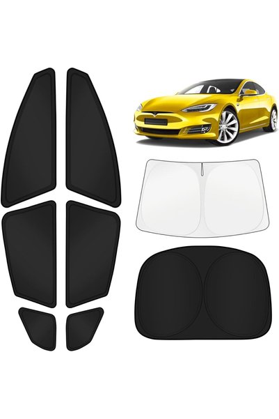 Generic Car Window Shades for Tesla Model S 2012-2025 2026 (No for Plaid or L...