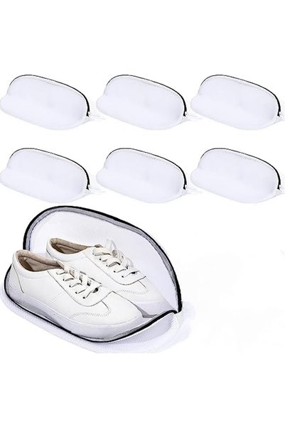 Generic 6 PCS Shoe Wash Bag,Portable Laundry Mesh for Sneakers