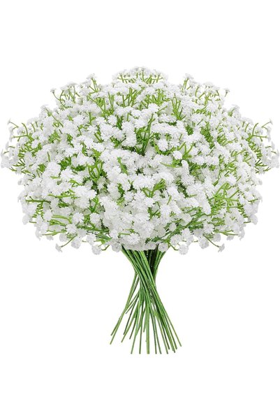 SKY TOUCH SKY-TOUCH 6 Pcs Artificial Baby Breath Gypsophila Flowers Bouquets ...