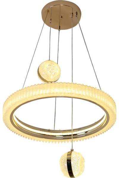 Generic Brand Modern Area Golden Ring Lighting 3 Lights 65W