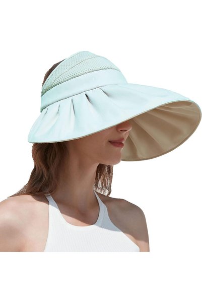 Generic Women Sun Hats, Large Brim Foldable Sun Visor for Women UPF50+ UV Pro...