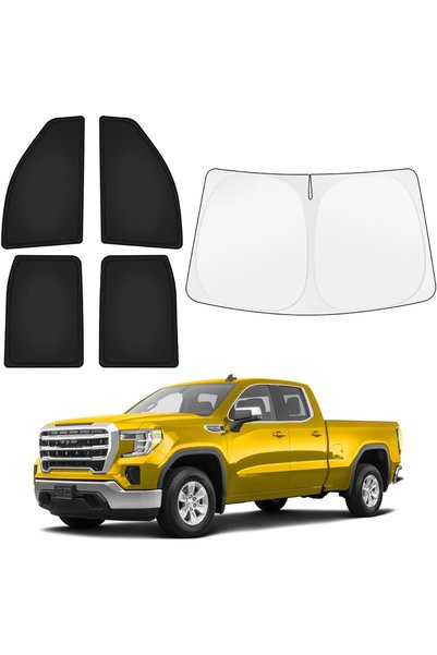 Generic Car Window Shades for GMC Sierra 1500/2500/3500 Crew Cab 2019-2025 20...