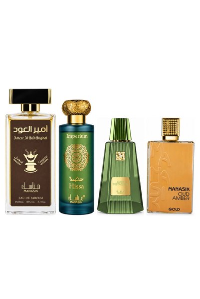 MANASIK Set 4 Manasik, Ameer al Oud Original + Hissa Imperium + Lush Pistachi...